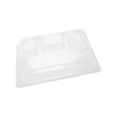 200 قطعة حاوية سوداء مستطيلة الشكل مكونة من 4 أقسام, اغطية فقط