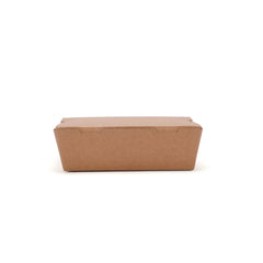 100 Pieces 150 Mm Kraft Lunch Box