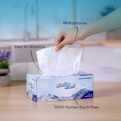 Soft n Cool Facial Tissue 200 Sheets x 2 Ply + 150 sheets x 2 Ply (5 Boxes+1 Box Free)