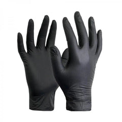 Black Powder Free Vinyl Gloves 1 Packet - 100 Pieces