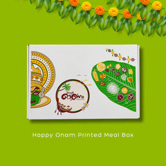 Happy Onam Printed Meal Boxes - 100 pcs