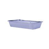 Aluminium Containers with Lid  8389 ( 890 CC ) 210 Mm Length x 140 Mm Width x 38 Mm Height 50 Pieces - Hotpack Global
