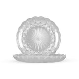 5 Pieces Round Crystal Plate