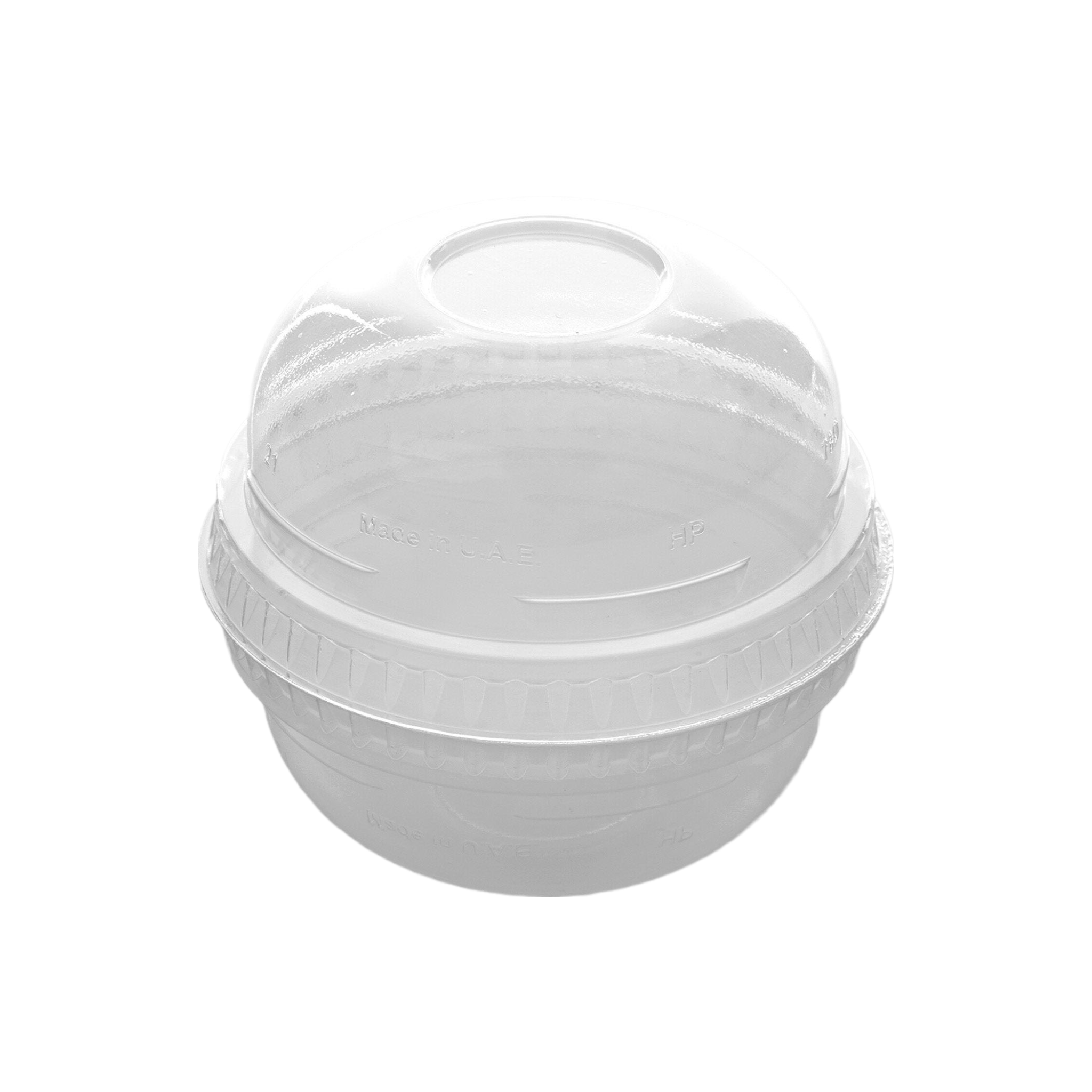 Dome Lid for PET Juice Cup 4/8/10 Oz Without Hole 78 Mm Diameter