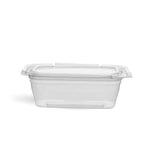 200 Pieces 12oz Hinged Square Deli Clear Pet Container