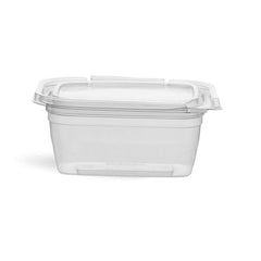 Hinged Square Deli Clear Pet Container 28oz