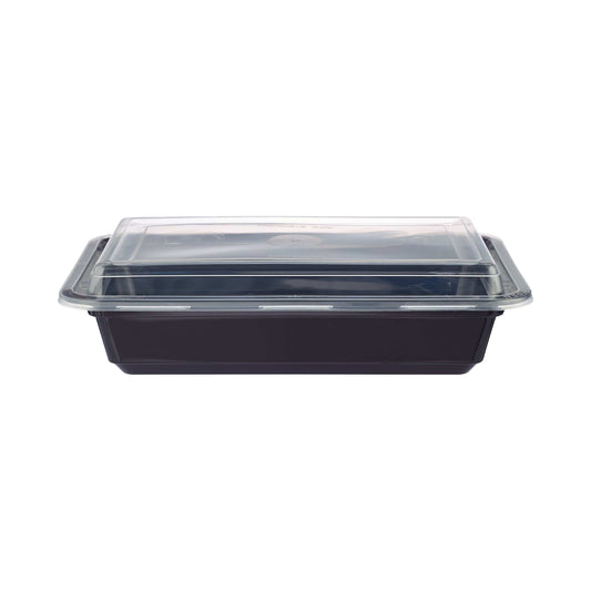 Black Base Rectangular Container 32 Oz 300 Pieces - Hotpack Saudi Arabia
