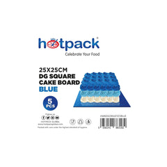 لوح كيك ازرق اللون مستطيل الشكل 5 قطع