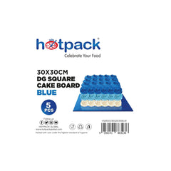 لوح كيك ازرق اللون مستطيل الشكل 5 قطع