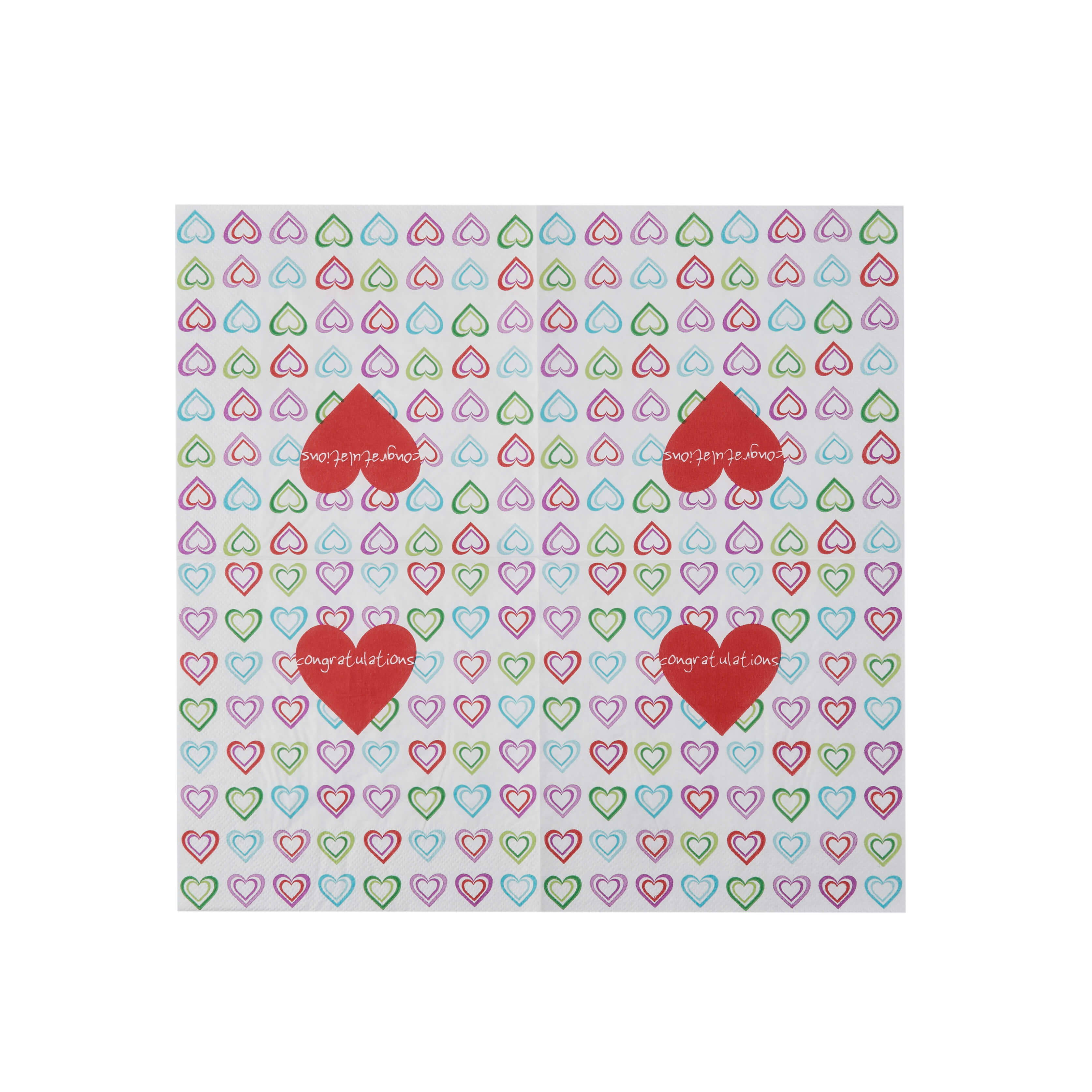 Heart print Paper Napkin - Hotpack Global