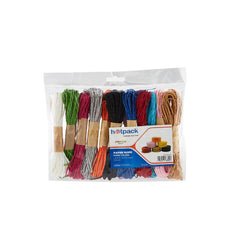 12 Rolls Paper Rope Mixed Colors (10 Meters)