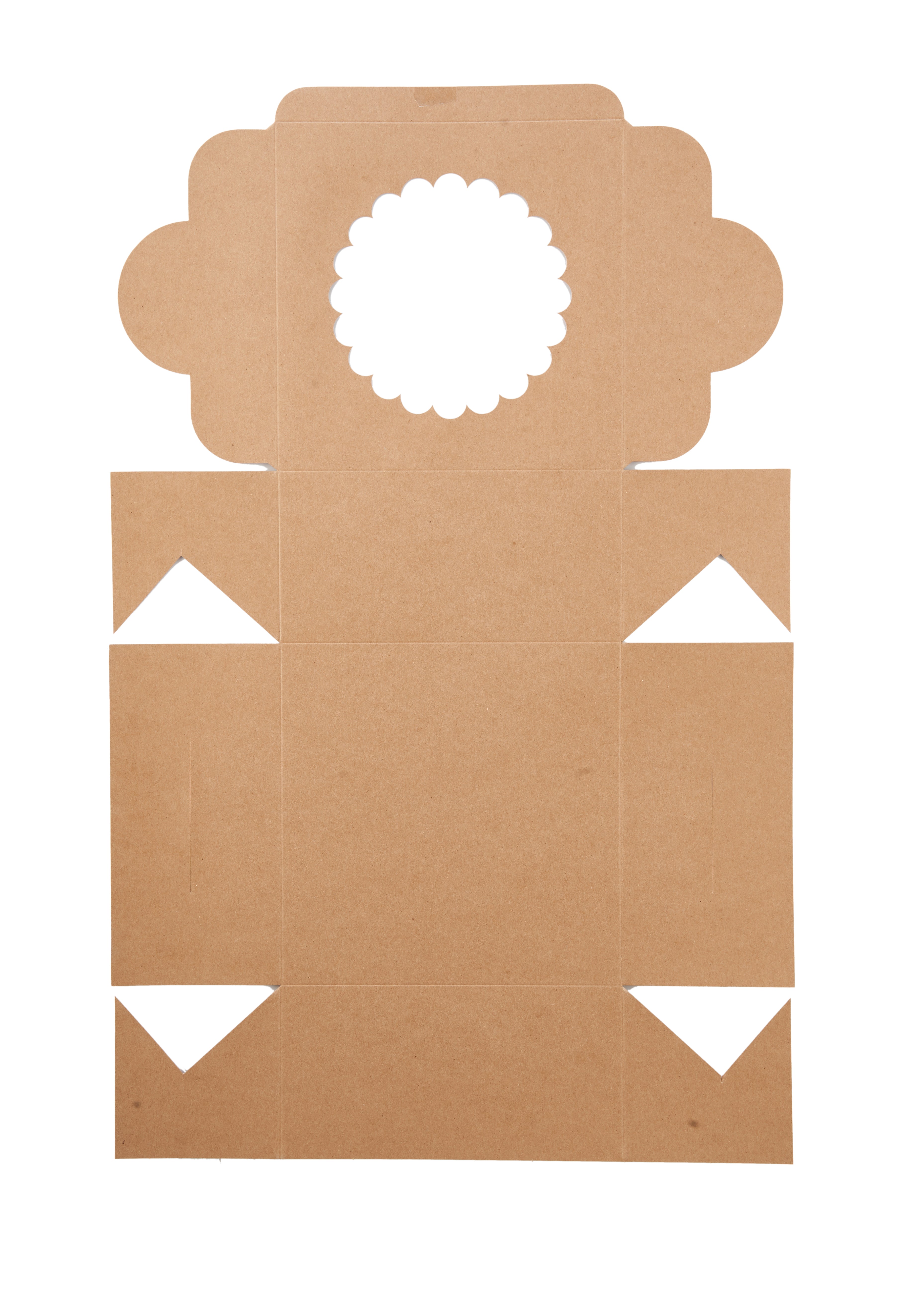 Kraft Cake Box Round With Window - Hotpack Global