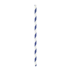 5000 Pieces Paper Straw Dark Blue 6 mm