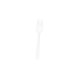 1000 Pieces Plastic Medium Duty White PP Fork