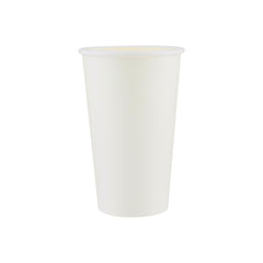White Single Wall Paper Cups 16 Oz