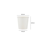 1000 Pieces 4 oz White Single Wall Paper Cups