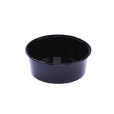 500 Pieces Black Round Microwavable Container 250 Ml Base Only