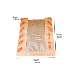 1000 قطعة كيس ورقي مع نافذة