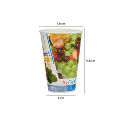 12 Oz Paper Juice Cup With Lid 25 Pieces