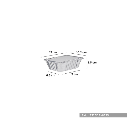 900 Pieces Aluminium Container Base Only 197x124x46 Mm