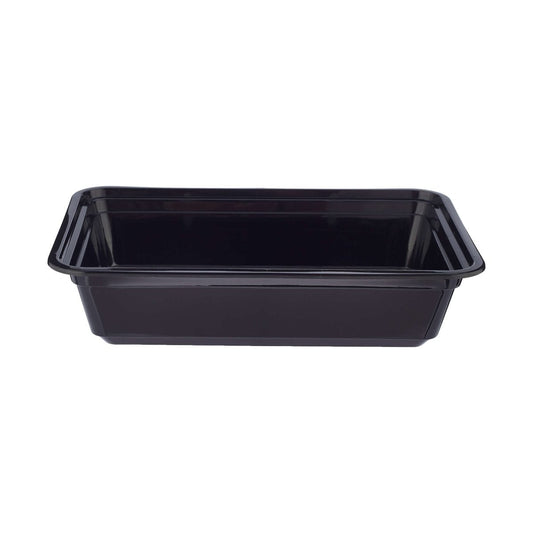 300 Pieces Black Base Rectangular Container 32 Oz Base Only