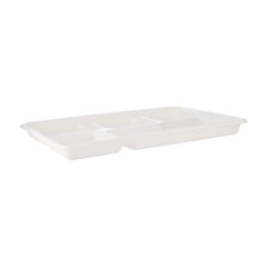 500 Pieces Bio-Degradable Plate 5 Compartment 12.5 Inch