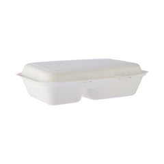 500 Pieces Bio degradable Lunch box in 2 compartment