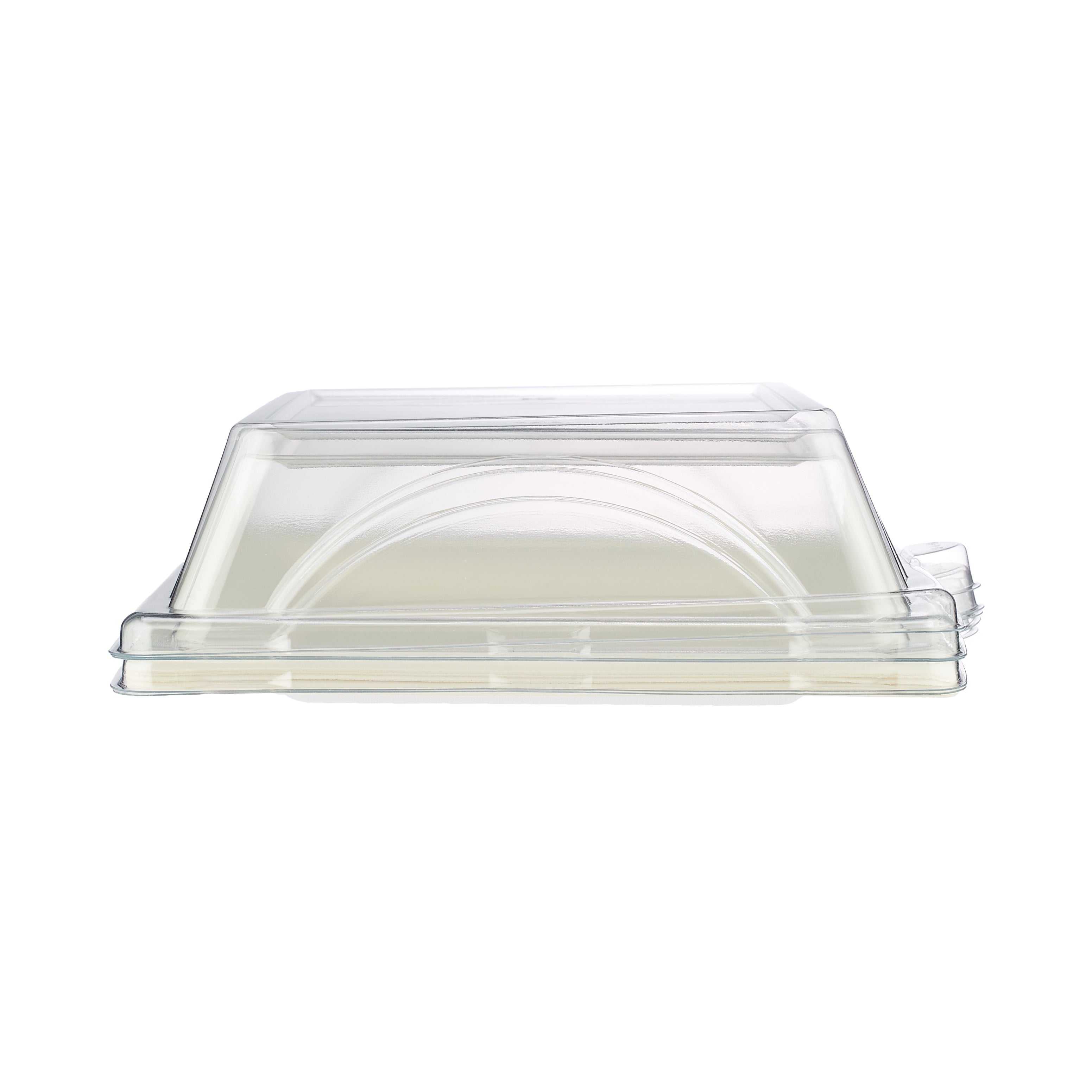 200 Pieces Bio-Degradable Square Plate With Lid 10 Inch