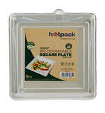 200 Pieces Bio-Degradable Square Plate With Lid 10 Inch