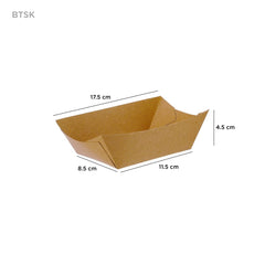 700 Pieces Kraft Boat Tray Small