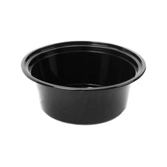 Black Base Round Container With Lid