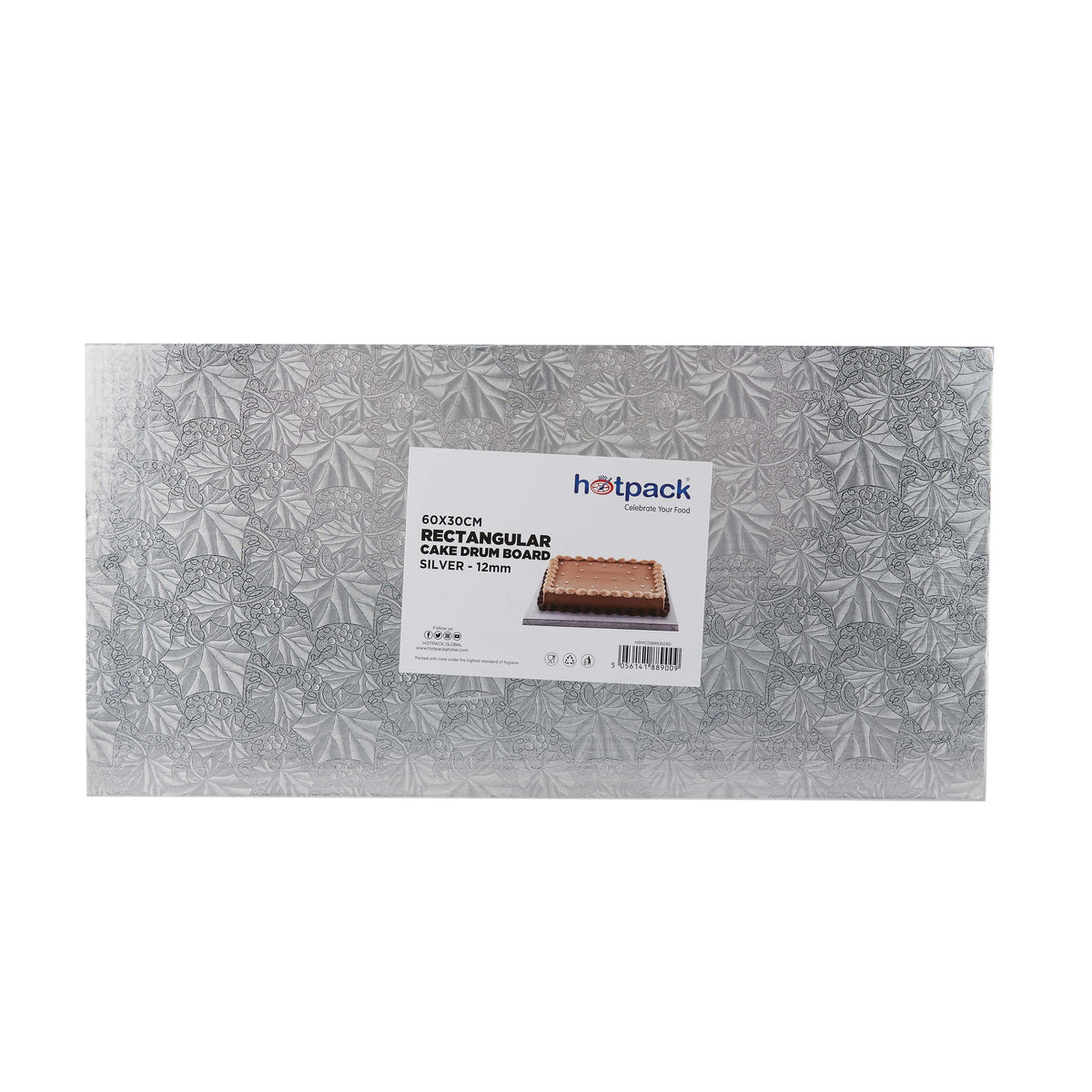 50 Pieces Cake Drum Board Rectangle Silver