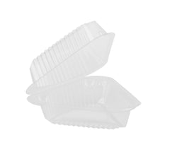 500 Pieces Clear Triangular Cake Container