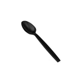 500 Pieces Heavy Duty Spoon Black Plastic Individually Wrap