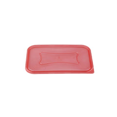 Clear Rectangular Microwave Container With Color Lids