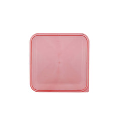 Clear Rectangular Microwave Container With Color Lids