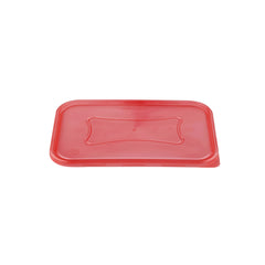 Clear Rectangular Microwave Container With Color Lids