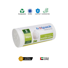 White Dust Bin Bag Roll 45*55 50 Pieces