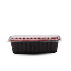 Red & Black Base Container 1000 ML With Lids 300 Pieces