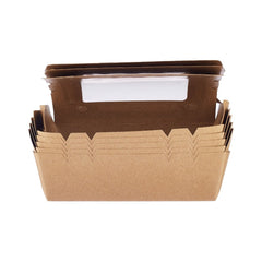 120 Pieces 195 Mm Kraft Lunch Box With Window