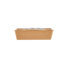 120 Pieces 195 Mm Kraft Lunch Box With Window