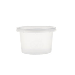 1000 Pieces Clear Round Microwavable  Portion Cup 100 ml With Lid