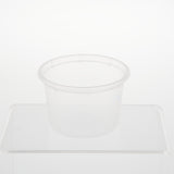1000 Pieces Clear Round Microwavable  Portion Cup 100 ml With Lid