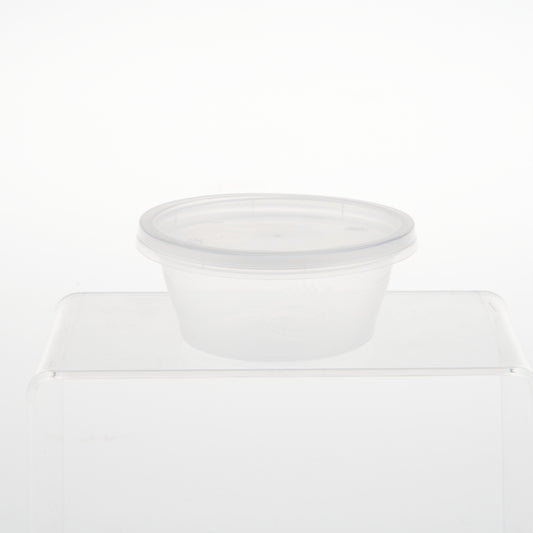 1000 Pieces Clear Round Microwavable Portion Cup 60ml With Lid