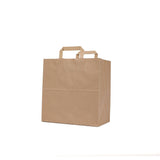 250 Pieces Flat Handle Brown Paper Bags
