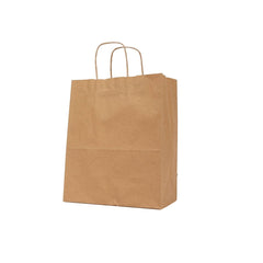 250 Pieces Paper Bag Brown Twisted Handle 32x12x35 Cm