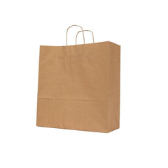 250 Pieces Paper Bag Brown Twisted Handle 32x12x35 Cm