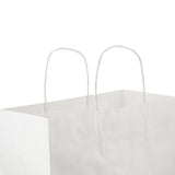 250 Pieces Paper Bag White Twisted Handle 29x15x29 Cm