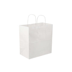 250 Pieces Paper Bag White Twisted Handle