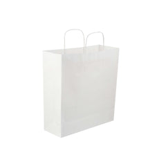 250 Pieces Paper Bag White Twisted Handle